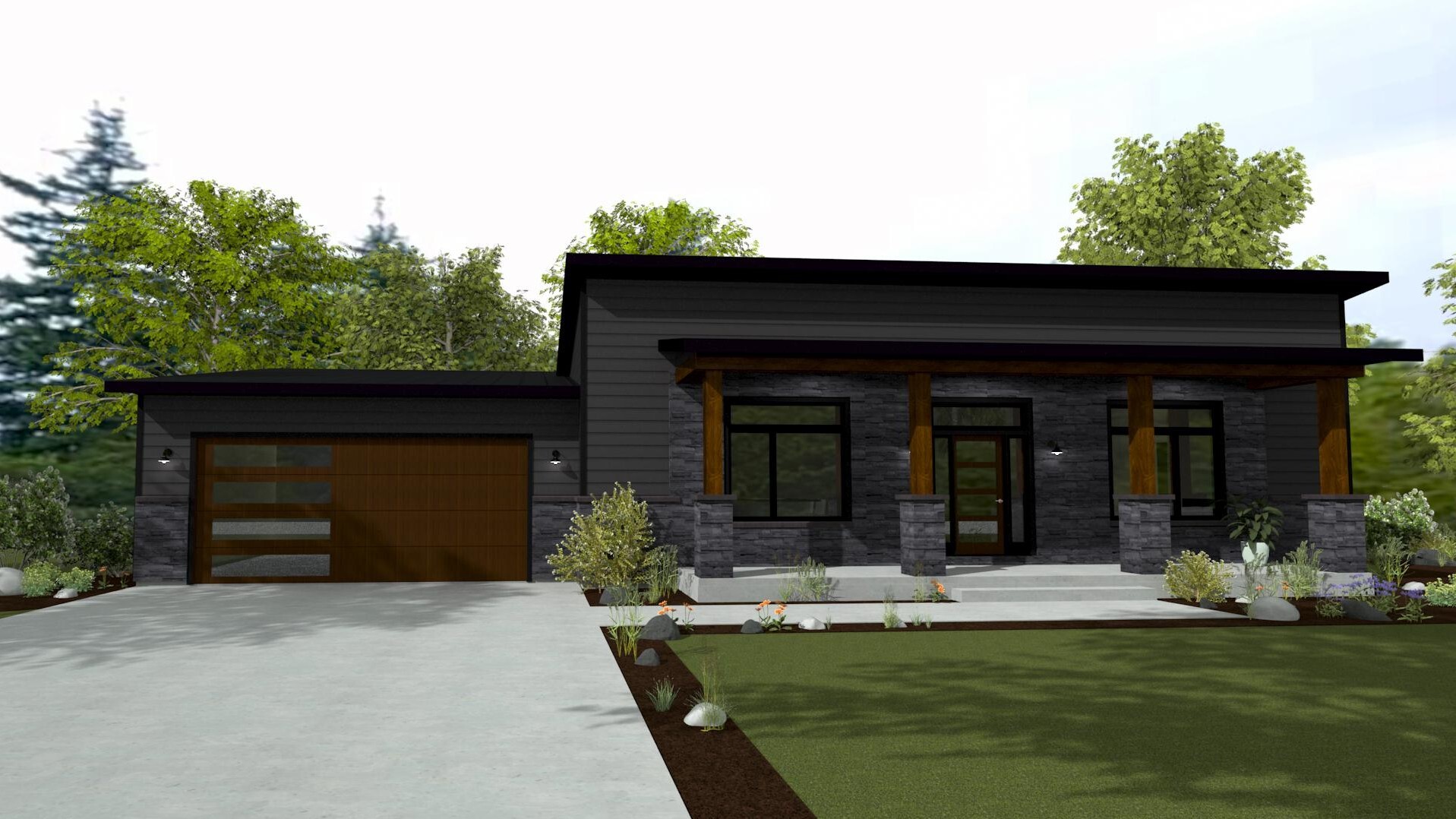 Obsidian Floor Plan Exterior Rendering